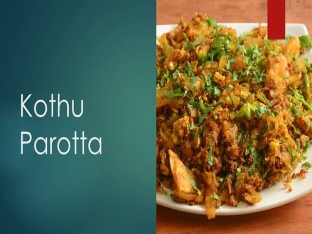 Chicken Kothu Parotta.